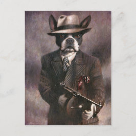 ヴィンテージ1930のギャングスターボストンテリア葉書 ポストカード