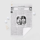 ヴィンテージ1930のゴルフエチケット用ゴルフタオル ゴルフタオル (インサイチュ)