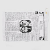 ヴィンテージ1930のゴルフエチケット用ゴルフタオル ゴルフタオル (横)