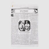 ヴィンテージ1930のゴルフエチケット用ゴルフタオル ゴルフタオル (正面)