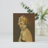 ヴィンテージ1930のファッションはがき ポストカード (スタンド正面)