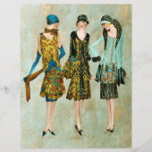 ヴィンテージ1930のファッションイラストレーション (正面)