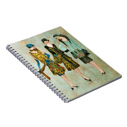 ヴィンテージ1930のファッションイラストレーション ノートブック (右側)