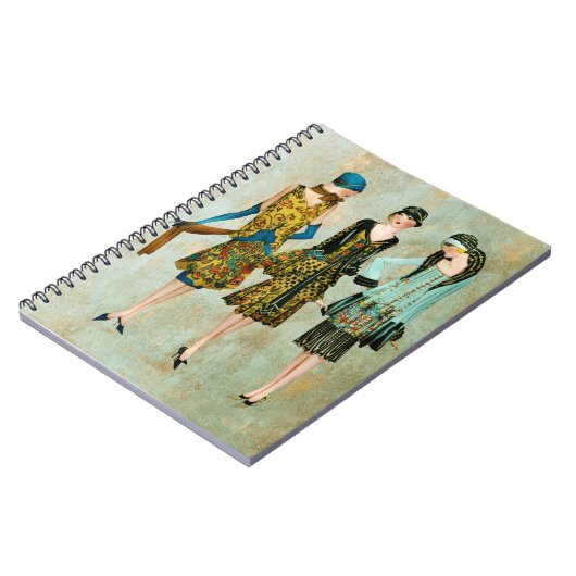 ヴィンテージ1930のファッションイラストレーション ノートブック (左側)