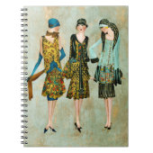 ヴィンテージ1930のファッションイラストレーション ノートブック (正面)