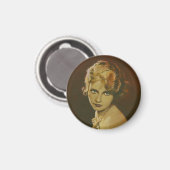 ヴィンテージ1930のファッション磁石 マグネット (正面/裏面)