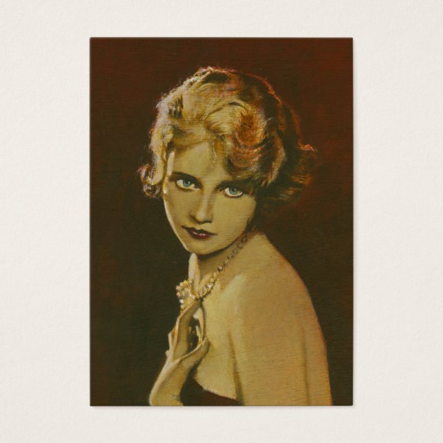 ヴィンテージ1930のファッション・ビジネスACEOカード (正面)