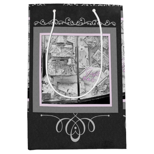 ヴィンテージ1930のベビー店の窓衣人形 ミディアムペーパーバッグ (正面)