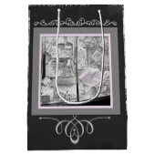 ヴィンテージ1930のベビー店の窓衣人形 ミディアムペーパーバッグ (裏面)