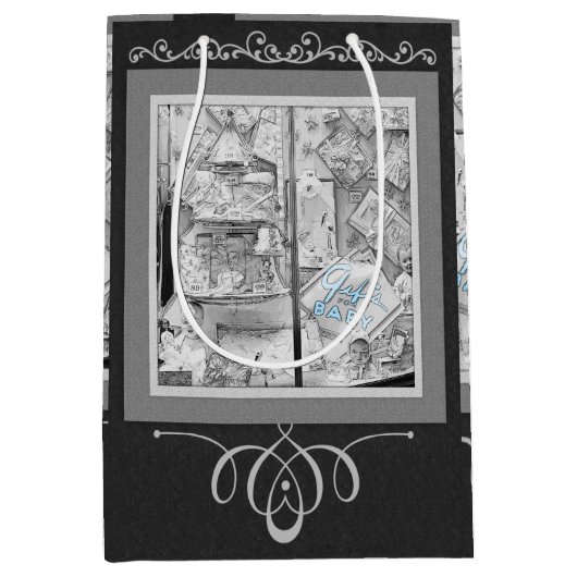 ヴィンテージ1930のベビー店の窓衣人形 ミディアムペーパーバッグ (正面)