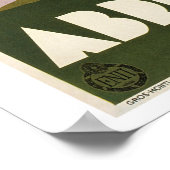 ヴィンテージ1930アブルッツォイタリアン旅行広告 ポスター (角)