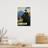 ヴィンテージ1930アブルッツォイタリアン旅行広告 ポスター (キッチン)