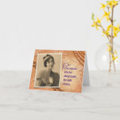 ヴィンテージ1930年の誕生日ギフトカードホルダー カード (黄色い花)