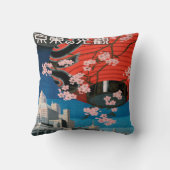 ヴィンテージ1930年代の東京日本旅行ポスター土産 クッション (裏面)