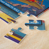 ヴィンテージ1930年代の航空テーマ ジグソーパズル (側面)