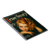 ヴィンテージ1930年代のTrue Story誌カバーノート ノートブック (右側)