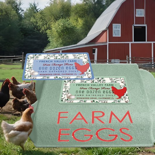 ヴィンテージ1930年代ボタニカルファームデザインヘンエッグカートン ラベル