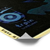 ヴィンテージ1930年代ユーゴスラビア観光客旅行芸術を訪問 ポスター (角)