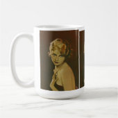 ヴィンテージ1930年代レディースファッションマグカップ コーヒーマグカップ (左)