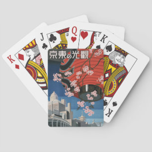ヴィンテージ1930年代TOKYO JAPAN TRAVELポスタ遊ーのカード トランプ