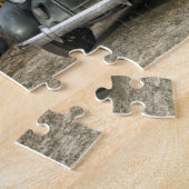 ヴィンテージ1930年素朴自動車カントリーガスステーション ジグソーパズル (側面)