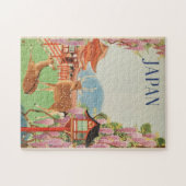 ヴィンテージ1930日本の旅行ポスター ジグソーパズル (横)