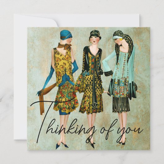 ヴィンテージ1930考えの女性の皆 シーズンカード (正面)