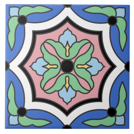 ヴィンテージ1930sカタリナアイランドウィグリータイル タイル (正面)