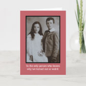 ヴィンテージ1930s風変わり兄弟姉妹誕生日ユーモアのカード カード (正面)