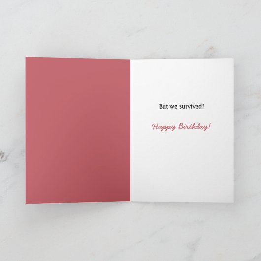 ヴィンテージ1930s風変わり兄弟姉妹誕生日ユーモアのカード カード (内部)