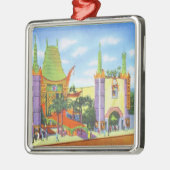 ヴィンテージ1931グラウマン劇場中国の劇場 メタルオーナメント (左)