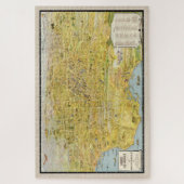 ヴィンテージ1932年素晴らしロサンゼルス復元地図 ジグソーパズル (縦)