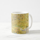 ヴィンテージ1932素晴らしロサンゼルス復元地図 コーヒーマグカップ (正面右)