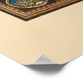 ヴィンテージ1932 Oregon Trail Restored Extra Large Map ポスター (角)