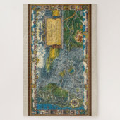 ヴィンテージ1932 Oregon Trail Restored Map ジグソーパズル (縦)