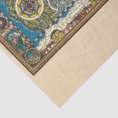 ヴィンテージ1932 Oregon Trail Restored Map Decopage 薄葉紙 (詳細)