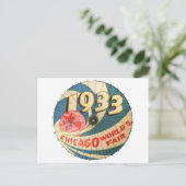 ヴィンテージ1933シカゴワールドのフェア土産芸術 ポストカード (スタンド正面)