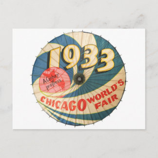 ヴィンテージ1933シカゴワールドのフェア土産芸術 ポストカード
