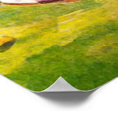 ヴィンテージ1934ゴルフウォーター色プリント ポスター (角)