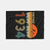 ヴィンテージ1934年88番目の誕生日贈与男性女性88 フリースブランケット (正面(横))