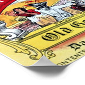 ヴィンテージ1935 Daeufer-Liebermanビアラベル ポスター (角)