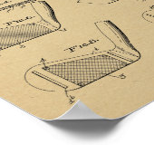 ヴィンテージ1936ゴルフクラブデザイン特許芸術プリント ポスター (角)