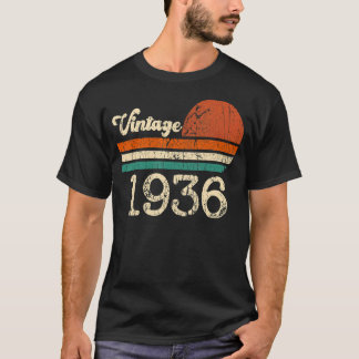 ヴィンテージ1936メイド1936 87番目の誕生日服87 Tシャツ
