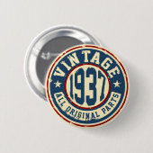 ヴィンテージ1937のすべてのオリジナルの部品 缶バッジ (正面&裏面)