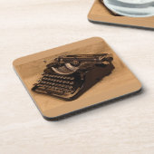 ヴィンテージ1937アンダーウッドタイプライターコークコースター コースター (左側)
