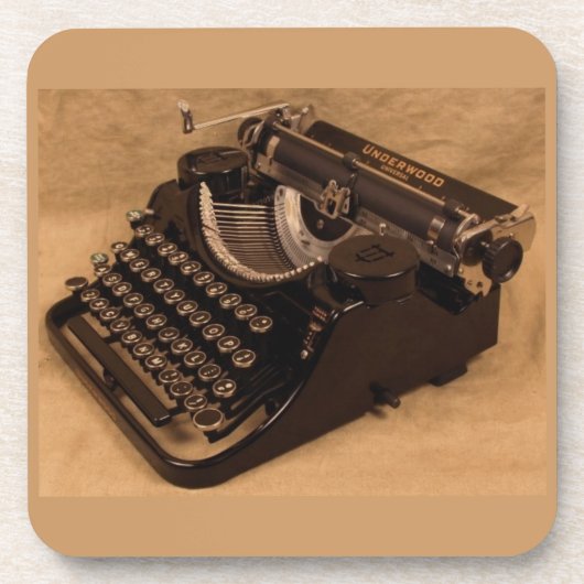 ヴィンテージ1937アンダーウッドタイプライターコークコースター コースター (正面)