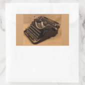 ヴィンテージ1937アンダーウッドタイプライターステッカー 長方形シール (バッグ)