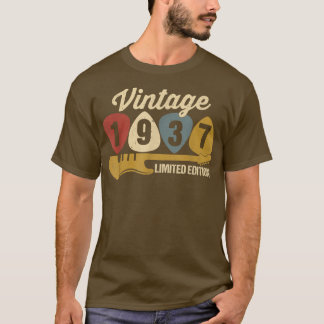 ヴィンテージ1937誕生日レトロギター85誕生日P Tシャツ