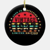 ヴィンテージ1937 85誕生日ギフト男性85 セラミックオーナメント (裏面)