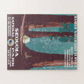 ヴィンテージ1938セコイア国立公園ポスター ジグソーパズル (横)